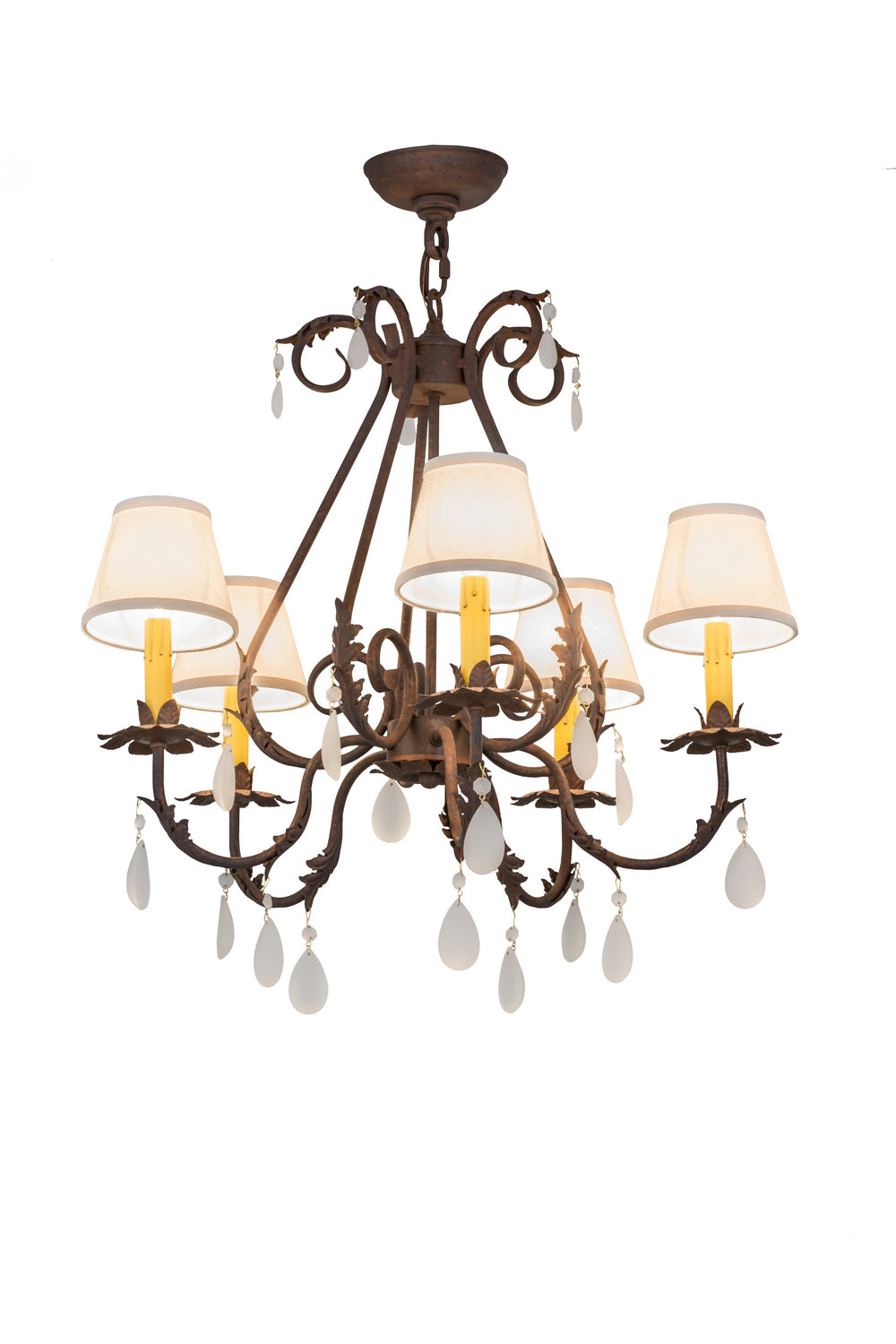 Meyda Tiffany Chantilly 171440 Chandelier Light - Rust,Crystal