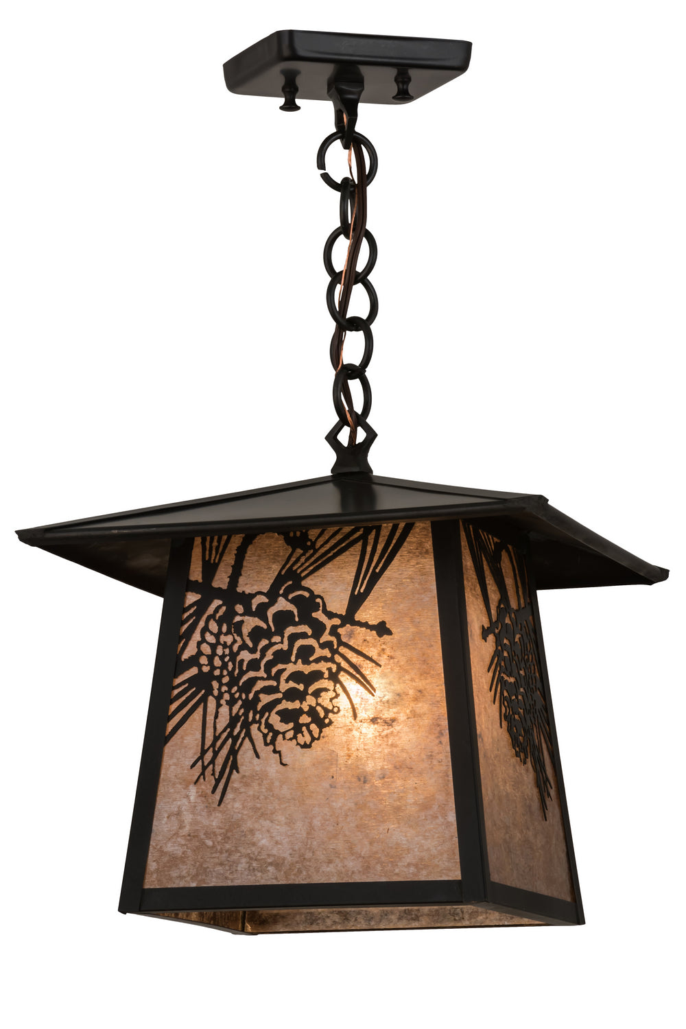 Meyda Tiffany Lighting 45746 Stillwater One Light Pendant Outdoor Bronze / Dark