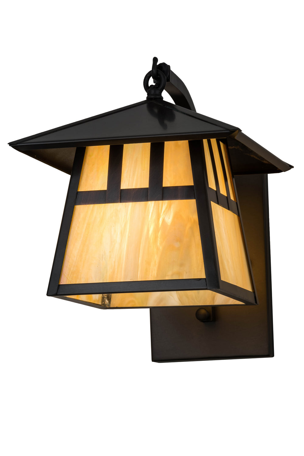 Meyda Tiffany Lighting 91597 Stillwater One Light Wall Sconce Outdoor Bronze / Dark