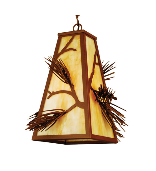 Meyda Tiffany Lighting 67717 Lone Pine One Light Mini Pendant Outdoor Bronze / Dark