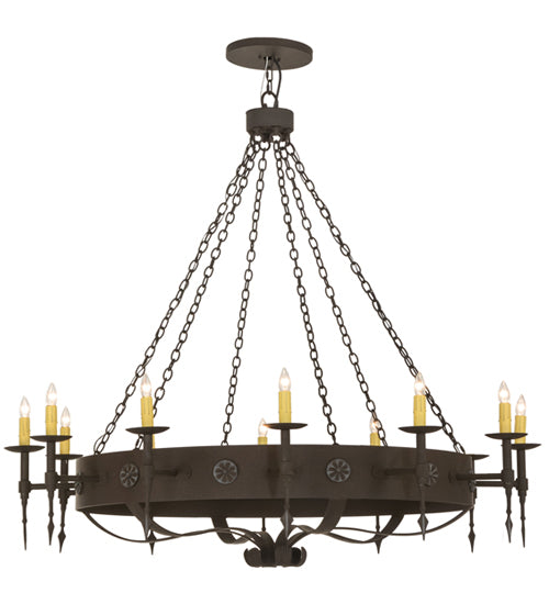 Meyda Tiffany Warwick 67720 Chandelier Light - Dark Roast