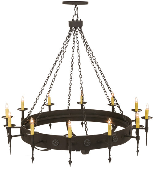 Meyda Tiffany Warwick 67720 Chandelier Light - Dark Roast