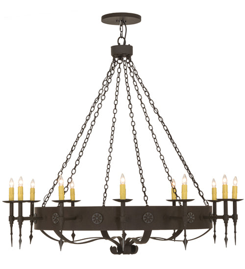 Meyda Tiffany Warwick 67720 Chandelier Light - Dark Roast