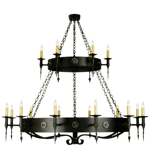 Meyda Tiffany Warwick 67722 Chandelier Light - Dark Roast