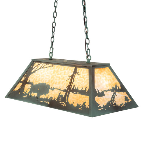 Meyda Tiffany Buffalo 67748 Pendant Light - Antique Copper, Verdigris