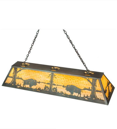 Meyda Tiffany Buffalo 67749 Pendant Light - Antique Copper, Verdigris