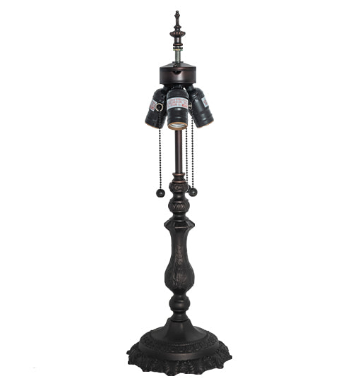 Meyda Tiffany Lighting 67806 Classic Three Light Table Base Utility Light Bronze / Dark