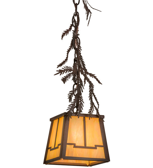 Meyda Tiffany Lighting 67910 Pine Branch One Light Mini Pendant Outdoor Bronze / Dark