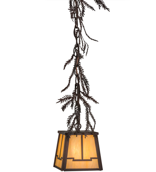 Meyda Tiffany Lighting 67910 Pine Branch One Light Mini Pendant Outdoor Bronze / Dark