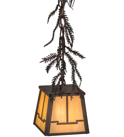 Meyda Tiffany Lighting 67910 Pine Branch One Light Mini Pendant Outdoor Bronze / Dark