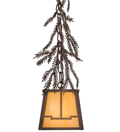 Meyda Tiffany Lighting 67910 Pine Branch One Light Mini Pendant Outdoor Bronze / Dark