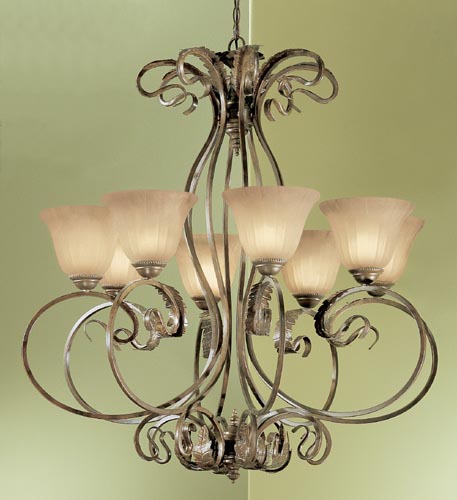 Classic Manilla 68308 EB SSG Chandelier Light - English Bronze