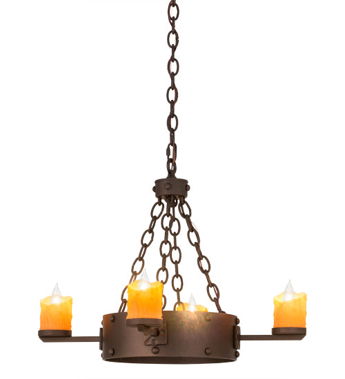 Meyda Tiffany Kingston 67972 Chandelier Light - Matte Copper Vein