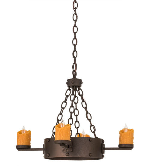 Meyda Tiffany Kingston 67972 Chandelier Light - Matte Copper Vein