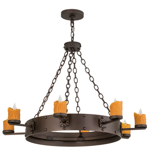 Meyda Tiffany Kingston 67974 Chandelier Light - Matte Copper Vein