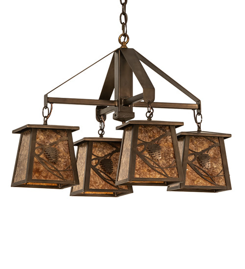 Meyda Tiffany Whispering Pines 67987 Chandelier Light - Antique Copper