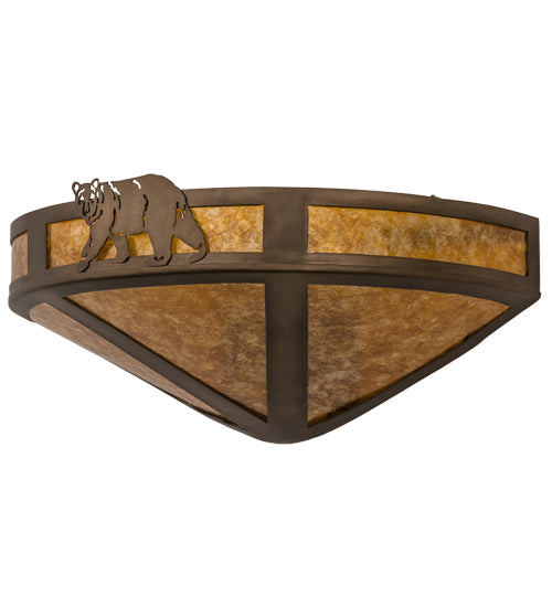 Meyda Tiffany Northwoods Lone Bear 67990 Wall Light - Antique Copper