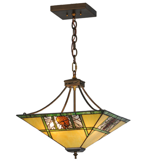 Meyda Tiffany Pinecone Ridge 68064 Pendant Light - Antique Copper