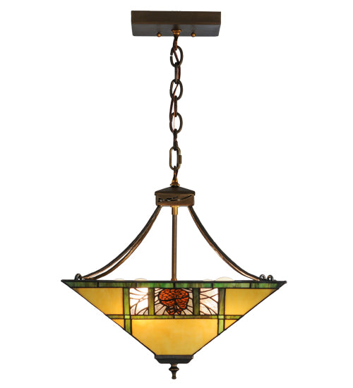 Meyda Tiffany Pinecone Ridge 68064 Pendant Light - Antique Copper