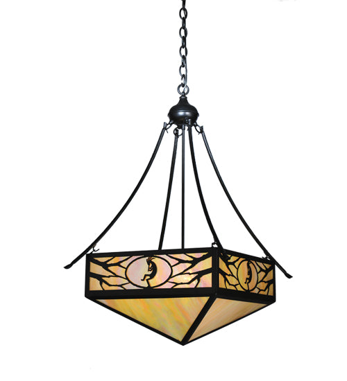 Meyda Tiffany Kokopeli 68071 Pendant Light - Black