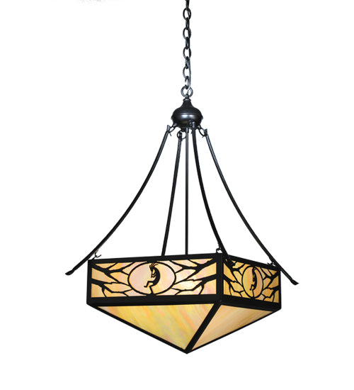 Meyda Tiffany Kokopeli 68071 Pendant Light - Black