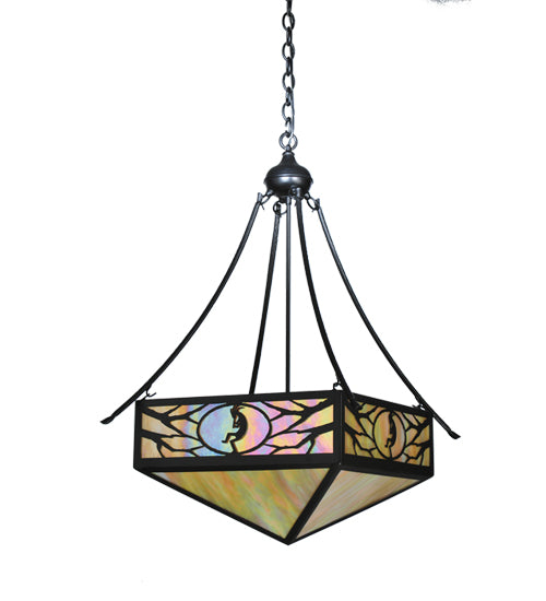 Meyda Tiffany Kokopeli 68071 Pendant Light - Black