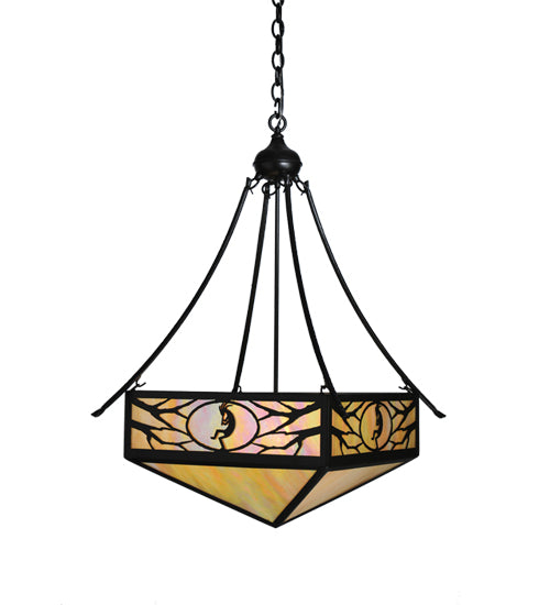 Meyda Tiffany Kokopeli 68071 Pendant Light - Black