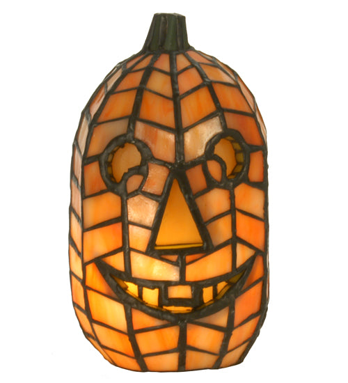 Meyda Tiffany Lighting 68100 Jack O'lantern One Light Accent Lamp Lamp Bronze / Dark