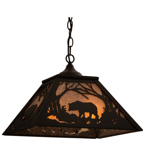 Meyda Tiffany Bear At Dawn 68108 Pendant Light - Antique Copper