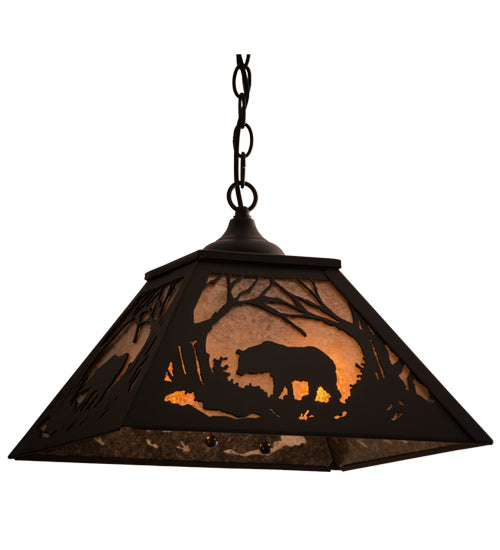 Meyda Tiffany Bear At Dawn 68108 Pendant Light - Antique Copper