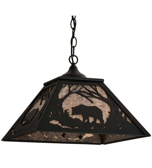 Meyda Tiffany Bear At Dawn 68108 Pendant Light - Antique Copper