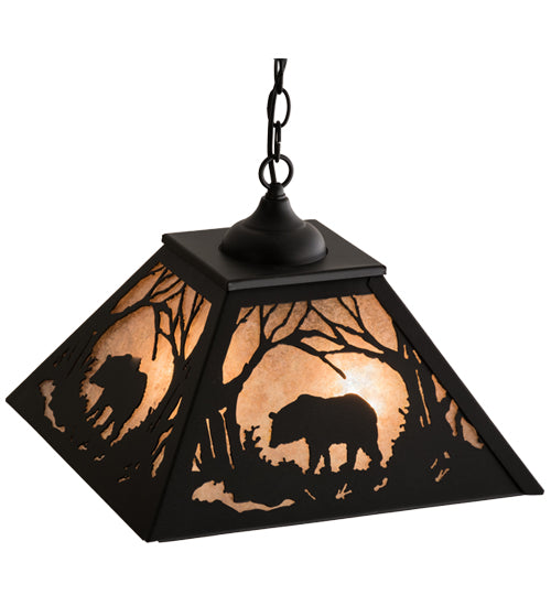 Meyda Tiffany Bear At Dawn 68108 Pendant Light - Antique Copper