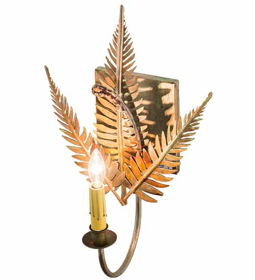 Meyda Tiffany Fern 68115 Wall Light - Verdigris,Copper