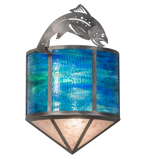 Meyda Tiffany Leaping Trout 68164 Wall Light - Steel