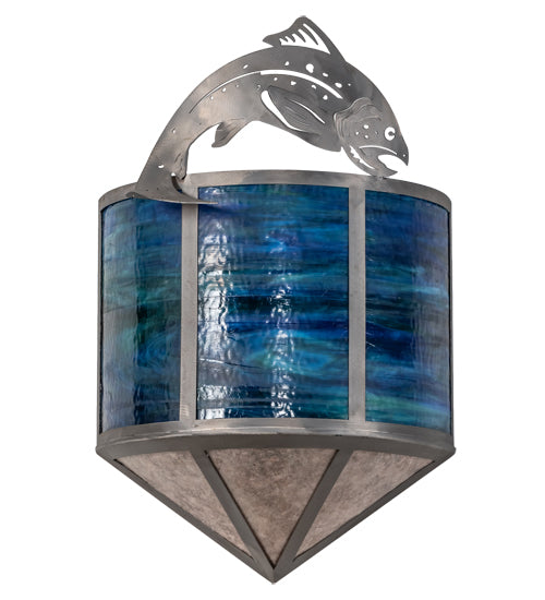 Meyda Tiffany Leaping Trout 68164 Wall Light - Steel