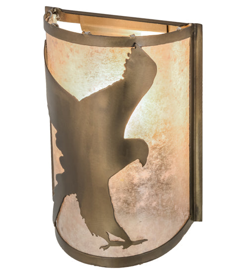 Meyda Tiffany Flying Hawk 68188 Wall Light - Antique Copper