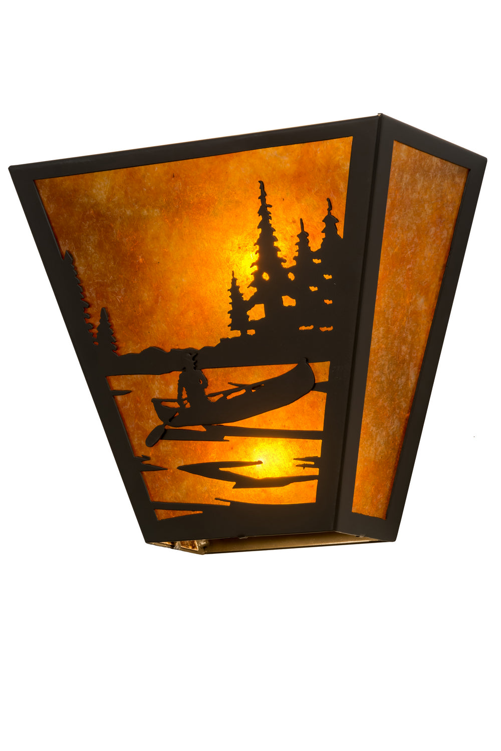 Meyda Tiffany Canoe At Lake 109571 Wall Light - Timeless Bronze