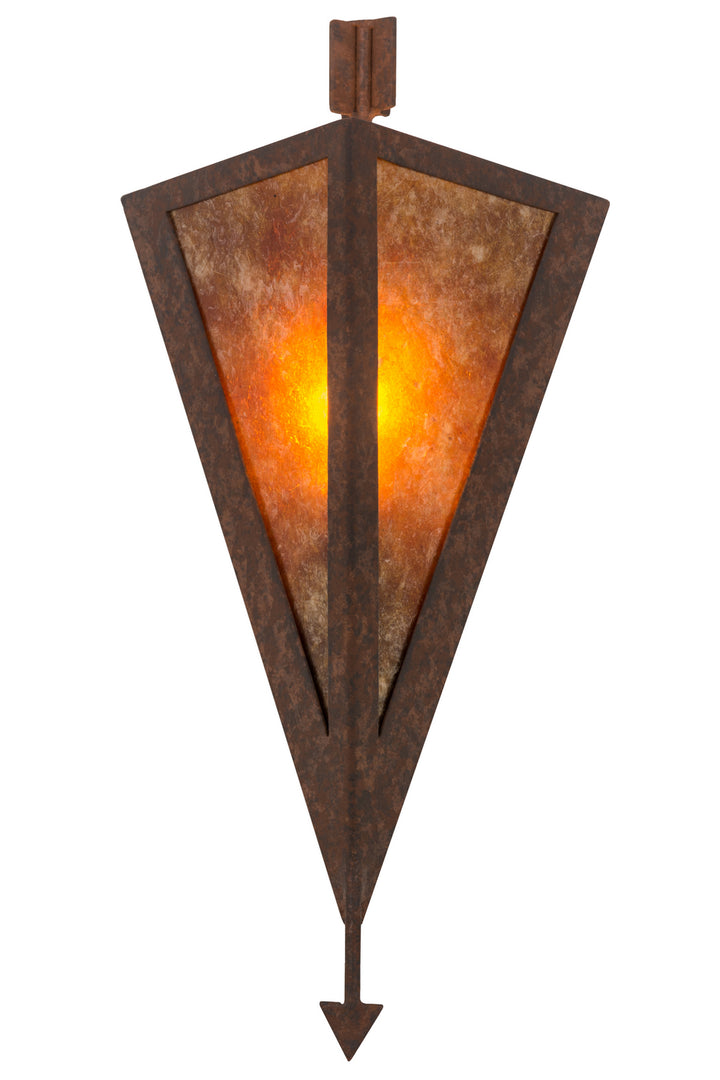 Meyda Tiffany Desert Arrow 116843 Wall Light - Rusty Nail/Amber Mica