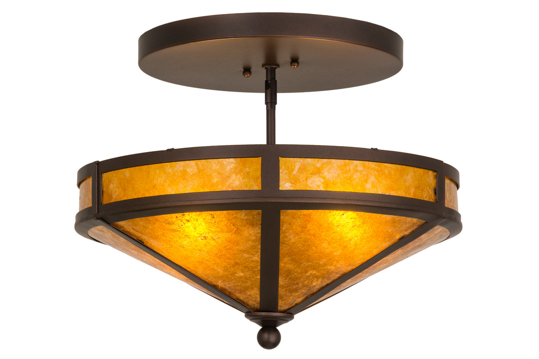 Meyda Tiffany Craftsman 163106 Ceiling Light - Mahogany Bronze