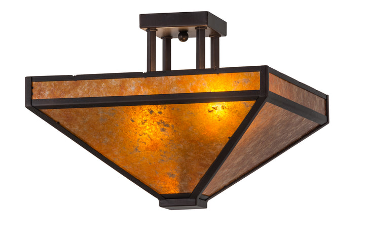 Meyda Tiffany Mission 163882 Ceiling Light - Mahogany Bronze