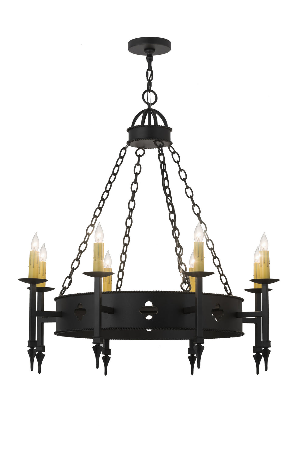 Meyda Tiffany Sabrina 167058 Chandelier Light - Timeless Bronze,Crystal