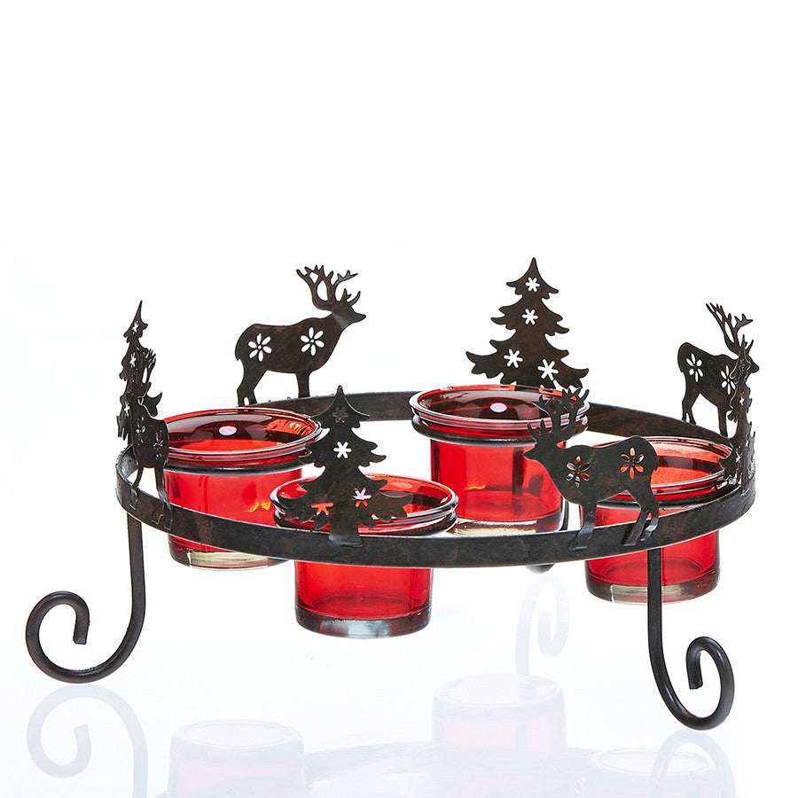 Decoflair & Decoglow HOL5040  Multi-Tealight Holder Home Decor Bronze / Dark