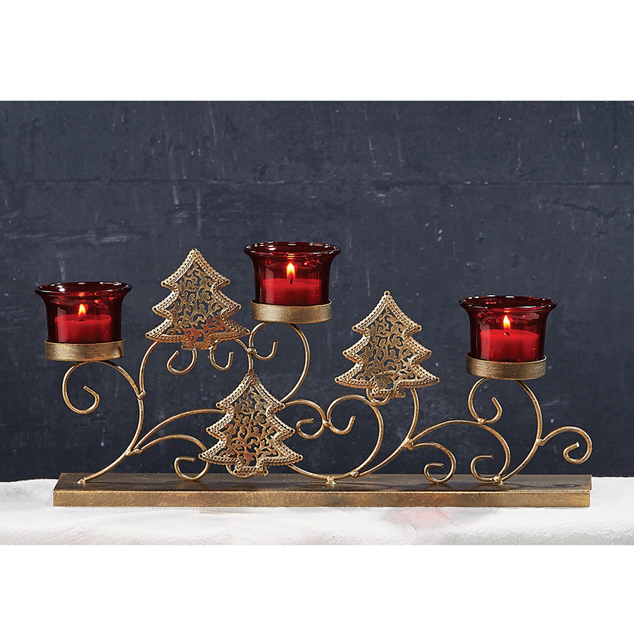 Decoflair & Decoglow HOL5045  Multi-Tealight Holder Home Decor Bronze / Dark