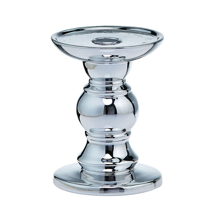 Decoflair & Decoglow HOL5054  Candle Holder Home Decor Chrome