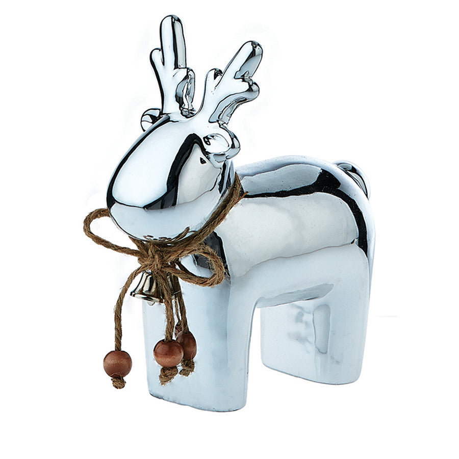 Decoflair & Decoglow HOL5056  Reindeer Home Decor Chrome