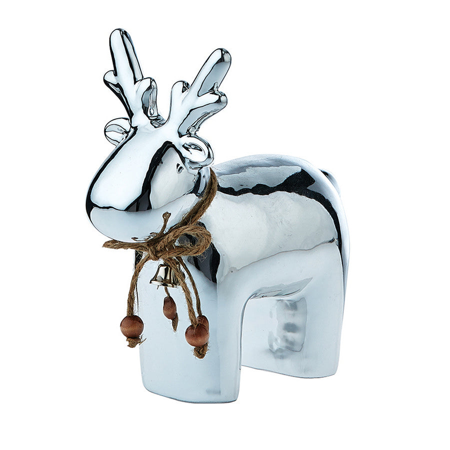 Decoflair & Decoglow HOL5057  Reindeer Home Decor Chrome