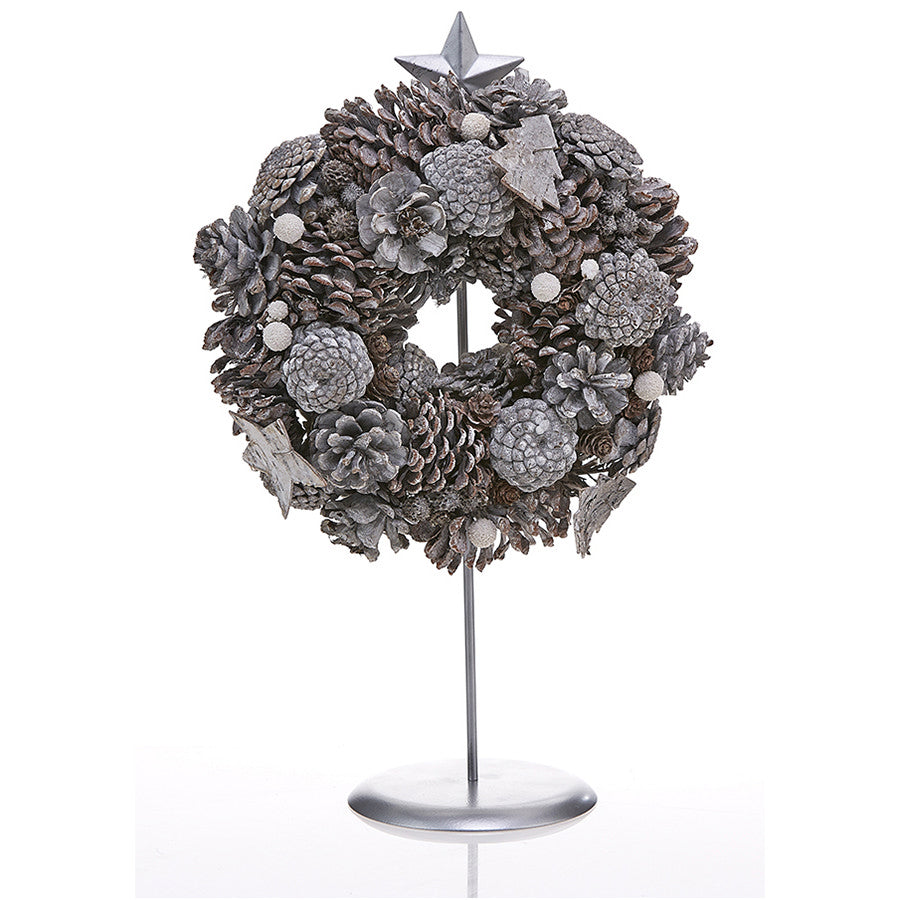 Decoflair & Decoglow HOL5070  Wreath Home Decor White