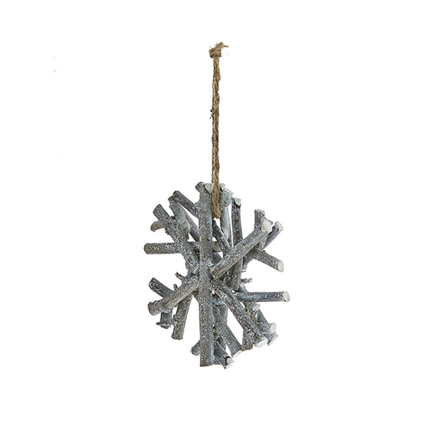 Decoflair & Decoglow HOL5072  Snowflake Ornament Home Decor White