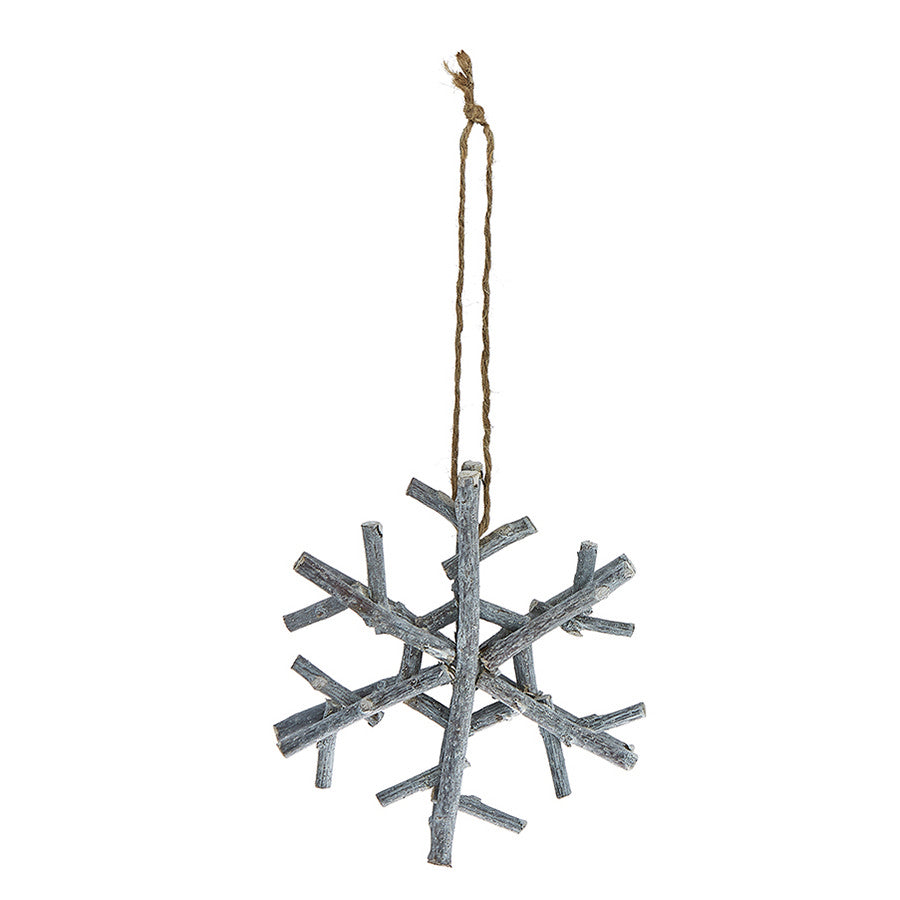 Decoflair & Decoglow HOL5073  Snowflake Ornament Home Decor White