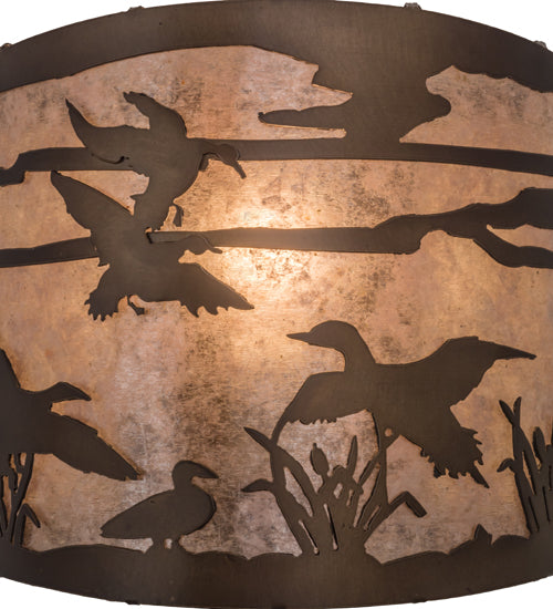 Meyda Tiffany Ducks In Flight 68612 Wall Light - Antique Copper